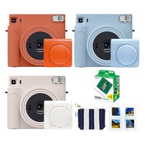 [당일발송] 정품 후지필름 인스탁스 스퀘어 SQ1+필름20장+전용가방+선물2종, 글래셔블루