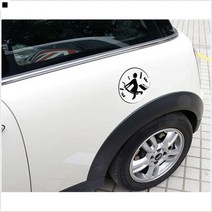 간편부착 대형타입 그림스티커 동호회알림 운전차량스티커 이미지스티커, 검정