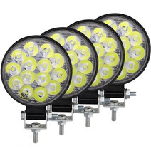 오토캠핑 차량용 트레일러 견인장치 적제함 42w 14led 작업 빛 led 자동차 전면, 4개