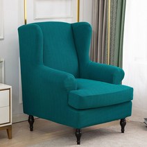 카페소파 1인체어 업소용쇼파 이동식 탄성 호랑이 의자 커버 두꺼운 미끄럼 방지 싱글 소파 슬립 새로운, 09 lake blue