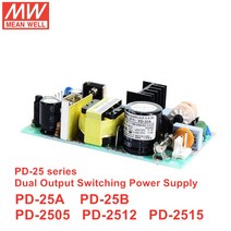 평균 PCB 유형 PD-25 시리즈 25W 듀얼 출력 스위칭 전원 공급 장치, 03 PD-2505