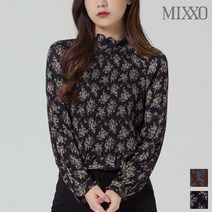 미쏘 셔링 플라워 블라우스 MIWBL9T05A