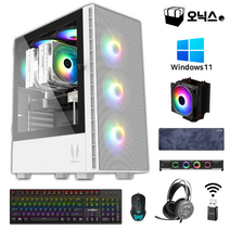 오닉스PC 게이밍 컴퓨터 i5 조립 PC 풀세트 데스크탑 세트 롤 로아 발로란트 배틀그라운드 스팀 게임, 게이밍1번-블랙, 3번-SSD1TB변경