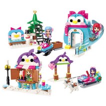 코어몰/ 레고 호환 블럭 인라이튼 겨울축제 4종세트, 코어몰/ 레고 호환 블럭 인라이