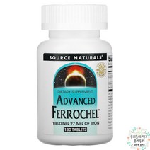 소스내추럴스 어드밴스드 페로철 Ferrochel 비스글리시네이트킬레이트 2병, Ferrochel 페로철 2병