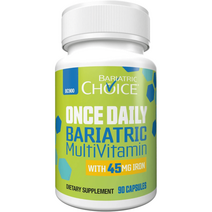 Bariatric Choice 멀티비타민 캡슐 45mg 철분 90캡슐, 90캡슐(1통)