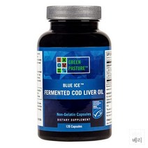Green Pasture BLUE ICE Fermented Cod Liver Oil 그린 패스쳐 블루 아이스 코드리버오일 대구간유 120정