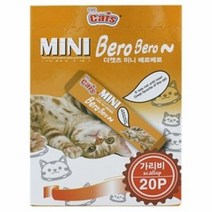 더캣츠 미니 베로베로 20P 고양이 츄르 간식, 가리비 20P