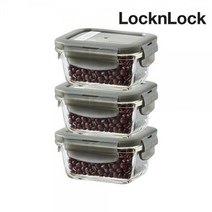 락앤락 오븐글라스 밀폐용기 160m 3P 전자렌지 반찬통