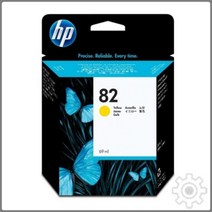 HP 오케이전산 HP 정품플로터잉크 No.82 C4913A Yellow DJ500 69ml 20ps, 단일 수량