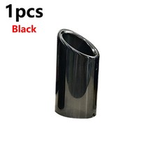 카본 머플러 마후라 팁 배기튜닝 76mm 자동차 배기 머플러 팁 커버 Q5 A5 VW Tiguan 폭스 바겐 Passat B7 C, 09 1pcs Black