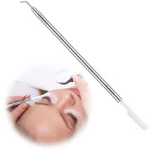 속눈썹 펌 실버스틱 (리프트 및 브러쉬) 속눈썹 리프팅 연장 분리 도구 및 브러쉬 Eyelash Perm Silver Stick