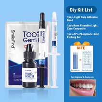 경화 빛과 접착제와 치아 보석 키트 Diy 치과 다이아몬드 크리스탈 장식 자기 에칭 수지 교정 접착제 젤, DIy Tooth Gem Kit, Diy Tooth Gem Kit