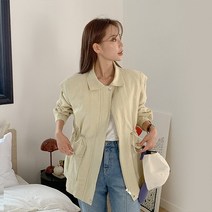 [공구우먼] 제젠트 스트링 린넨 야상 점퍼 69918 빅사이즈 여성의류