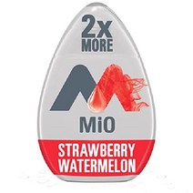 MiO 미오 무설탕 스트로베리 워터멜론 리퀴드 워터 인핸서 농축액 3.24 fl oz, 무설탕 - 스트로베리 워터 멜론, 3.24 Fl Oz x 1개입