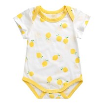 까망아가 국내생산 레몬트리 반팔 바디슈트