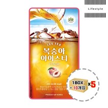 편의점복숭아에이드 50팩 피치 아이스티 파우치 음료, 단품