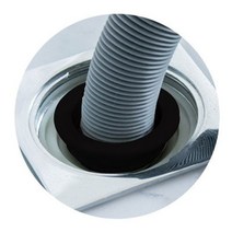 실리콘 세탁호스 전욜 배수구 커버 베란다 물넘침방지 우수관 악취차단 세탁기물빠짐, 민트블루