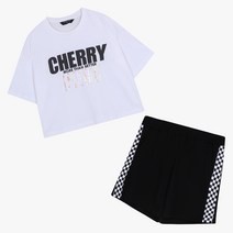 더데이걸 여름 상하복 주니어 여아 편한옷 체육복 운동복 여아 블랙 화이트 두컬러 베스트핏 갓성비 세트 TGMS23301