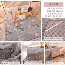 라오농킹매트커버 플란넬 쿠션 요 기숙사 0.9미터 2층침대의위아래침대침대 매트싱글 1.0M가정용 1.5m겨울 1.8+2D4GF1LL, C04-135x200cm(싱글침대)