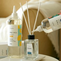 잇츠마이플라워 실내 화장실 대용량 디퓨저 실내방향제 리필 500ml+디퓨저스틱 10P, 화이트머스크, 화이트머스크