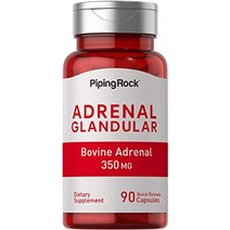 원시 부신 선 (소) 350 mg | 90 퀵 릴리스 캡슐 | 비 gmo 글루텐 무료 | 파이핑 록으로