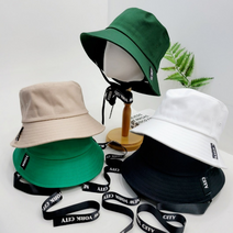 여성골프버킷햇 벙거지골프모자 여름 여자 필드모자, 블랙