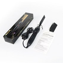 볼륨 물결 고데기 전기머리인두 롤브러쉬 오토롤링 2 in 1 핫 빗 스트레이트너 전기 헤어 스트레이트너 헤어 컬러 습식 드라이 사용 헤어 플랫 아이언 핫 히팅 빗 헤어, 협력사, 에게, 검은 색