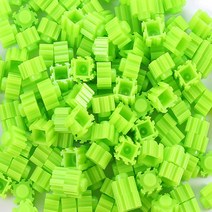 mytoys 디폼블럭 8mm 1000개 대용량 리필팩 33색상 도안집 증정, # 1000개  1.연두색