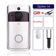 도어벨 초인종카메라 eken v5 smart wifi video doorbell camera visual intercom with chime night vision ip 무선, 협력사, 옵션 14, au 플러그