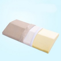 임신 허리 베개 대나무 숯 느린 리바운드 메모리 폼 수면 경부 건강 통증 릴리스 호환, 크림, 60x24cm