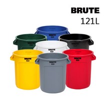 [브루트] BRUTE 벤티드 121L - 원형컨테이너, 블루, 1개