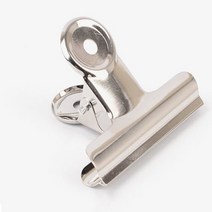 영수증 서류 문서 크립 클립 집게 바인더 사무용 스텐 철 은색, 기본, 소