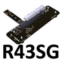 [해외] R3G 노트북 그래픽 카드 외부 외부 전송 M.2 NVME PCIE3.0X4 확장 도크 속도 안정성 라이저 케이블 GTX1080, 25cm R43SG