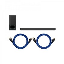 소니 HTS350 2.1채널 사운드바 강력한 무선 블루투스 서브우퍼 번들 및 Knox Gear 나일론 편조 4K HDMI 케이블 3개 품목 Sony