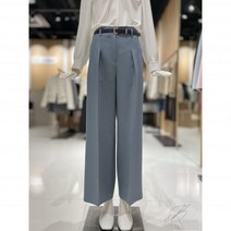 씨씨콜렉트 CC콜렉트 핀턱 벨티드 와이드 슬랙스 팬츠 E241MSA102