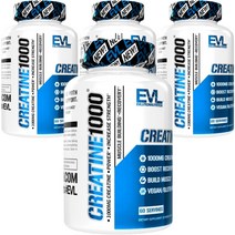 EVLUTIONNUTRITION 크레아틴 1000 베지 캡슐, 120정, 4개