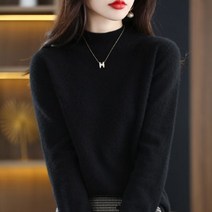 봄 사계절 울 캐시미어 스웨터 풀오버 여성용 캐주얼 패션 퓨어 컬러 따뜻함