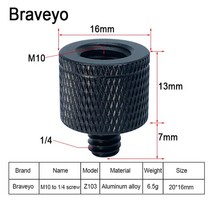 유튜브스튜디오 촬영장비 키트 세트 조명 카메라 마이크 방송 장비 변환 나사 14 m4 m5 m6 m8 m10 인치 프로젝터 브래킷 어댑터 dslr 카메라 삼각대 볼 헤드 용 사진, z103 1pc
