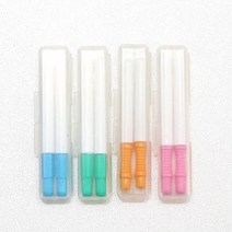 휴대용 파스텔 치간칫솔 1개 M S SS SSS 어린이 어금니 교정 치실 사용법, 3S(분홍)