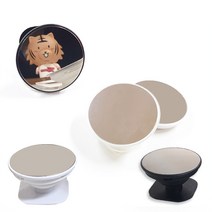 프리모 마그네틱-자석(용) 철판 뷰티 미러 스마트폰톡 핑거그립 폰톡 거치대, 1개, 화이트