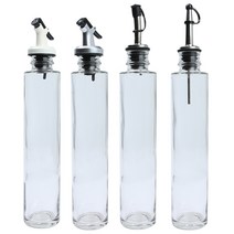 원형하바리움200 유리병+푸어러캡 1개 기름병 소스병 주방용품, 원형하바리움200 유리병+플라스틱 푸어러캡 화이트