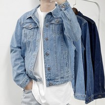 제이본부 3컬러 봄 가을 남자 남성 오버핏 데님 청자켓 L XL