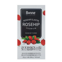 식 약 청 인정 인증 본네 프리미엄 로즈힙 엘라스틴 퓨레 쥬스 스틱 bonne 로즈휩 로즈쉽 앨라스틴 푸레 주스 로드힙 본네주스 본네엘라스틴 본네 스틱 홈쇼핑 부모님 할머니 선물, 14포(2주분) X 4개