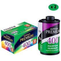 폴라로이드 전용 필름 즉석필름 호환 Fujifilm Superia Premium 400 컬러 35mm 필름 포맷 카메라 용 36 노, 02 2 Roll