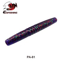 웜 기어 모터 ESFISHING 기교 10pcs 65mm 스틱 미끼 파이크베이스 실리콘 Pesca Isca 인공 낚시, PA81+65mm 10pcs