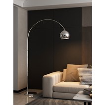 이탈리아 장스탠드 라이트 럭셔리 낚시 플로어 램프 북유럽 거실 디자인 침실 소파 사이드, 라지블랙(삼색)