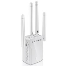 무선 라우터 허브 네트워크 전산 장비 PzzPss 무선 M-95B 리피터 Wifi 라우터 300M 신호 증폭기 익스텐더 4, White_EU 플러그