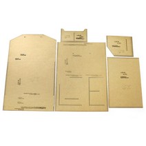 가죽공예키트 DIY 크래프트 종이 템플릿 클러치 백 지갑 여권 가방 가죽 책 세트 공예 패턴 스텐실 바느질, 한개옵션0