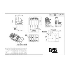 KF250 3.5mm 간격 PCB 연결 단자대 DG250 2P-12P 나사 없는 프레스 스프링 단자 250A/250B 접합 가능, [02] B foot, [11] 250-3.5-12P